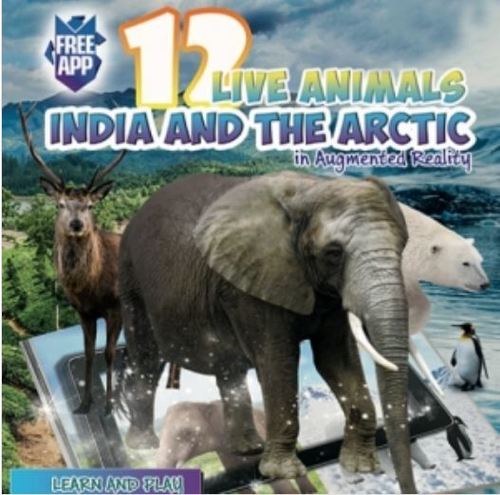 컬러링북 [증강현실-가상현실] 인도와 북극의 동물(Live animals India and Arctic)