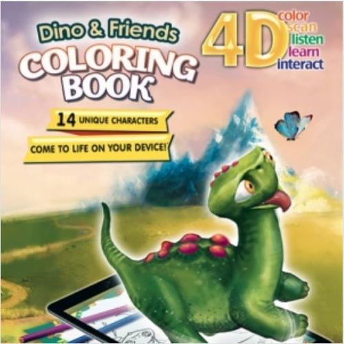 컬러링북 [증강현실-가상현실] 공룡과 친구들(Dino &amp; Friends)